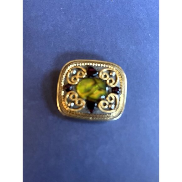 Vintage Signed Michal Golan Brooche Pendant - Picture 3 of 10